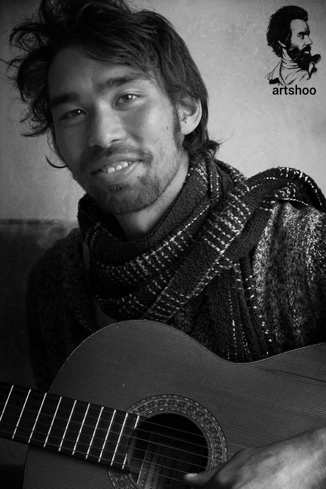 مدل پرتره سیاه قلم